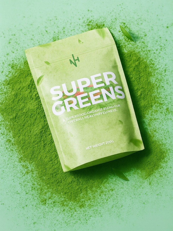 Organic Super Greens Powder | Daily Detox & Energy Boost Superfood Supplement
